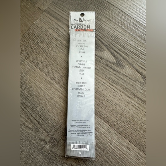 Professional Carbon Rattail Comb - Picture 2 of 2